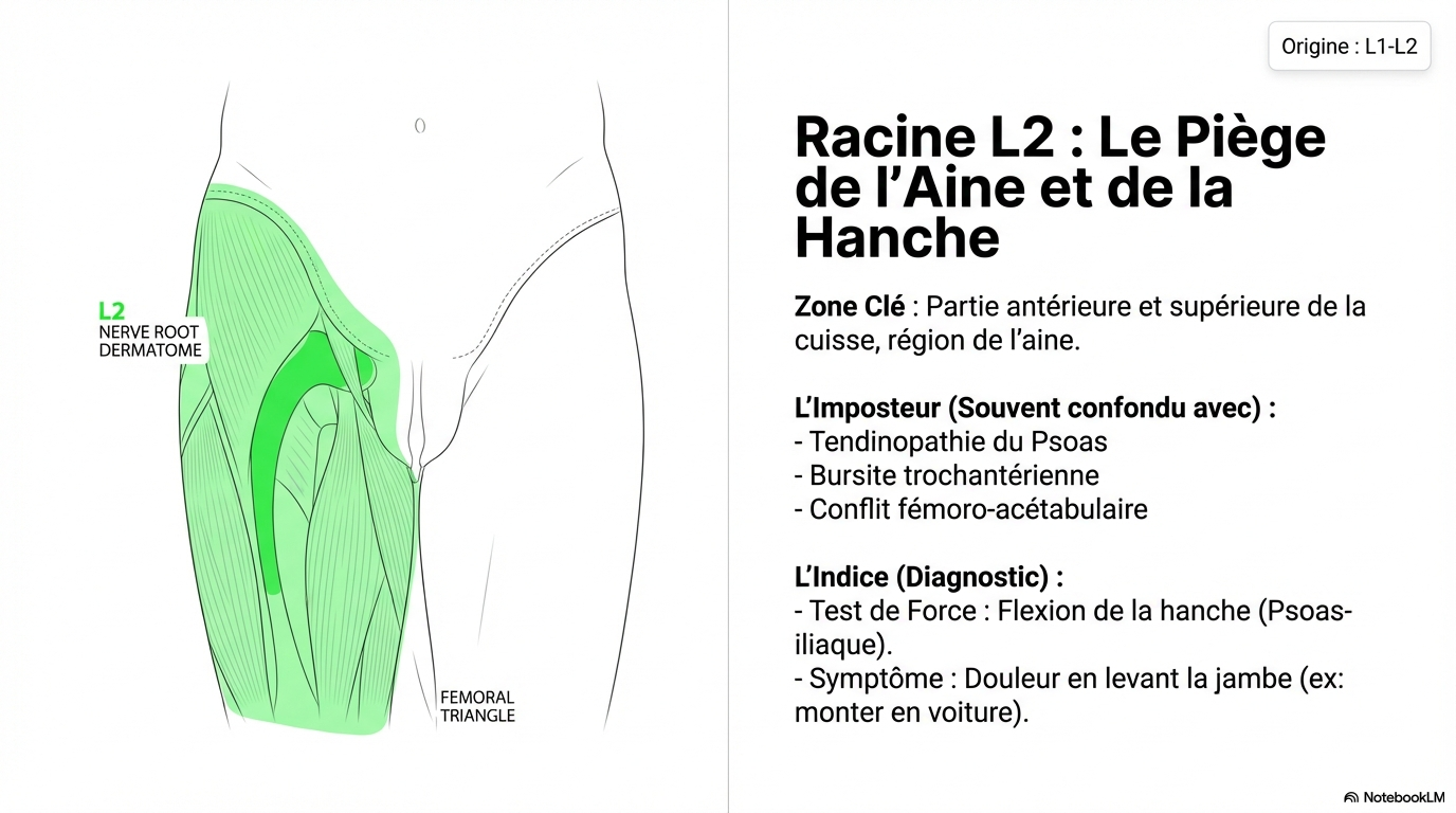 Racine nerveuse L2 - Aine et Psoas