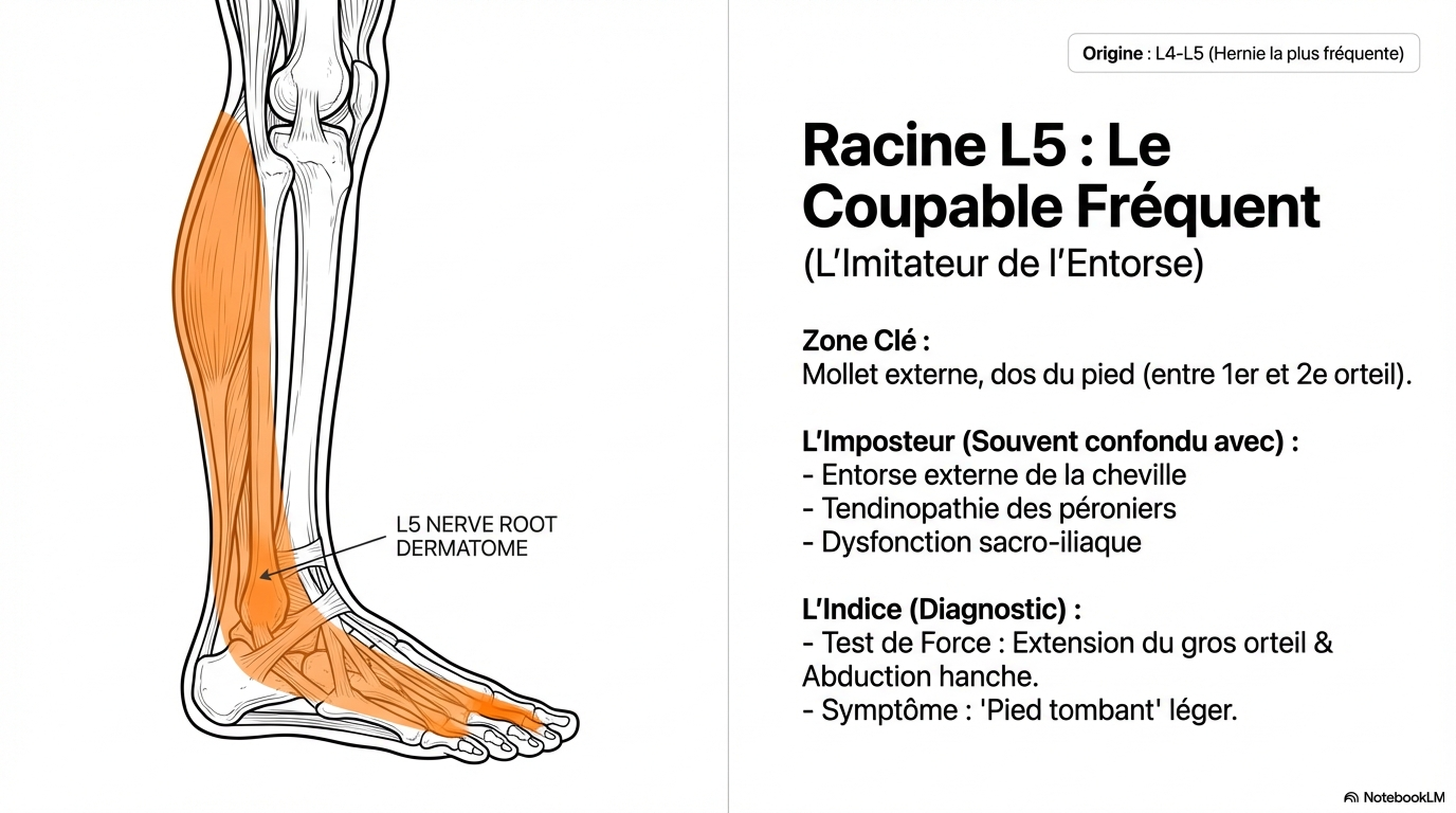 Racine nerveuse L5 - Muscles fessiers