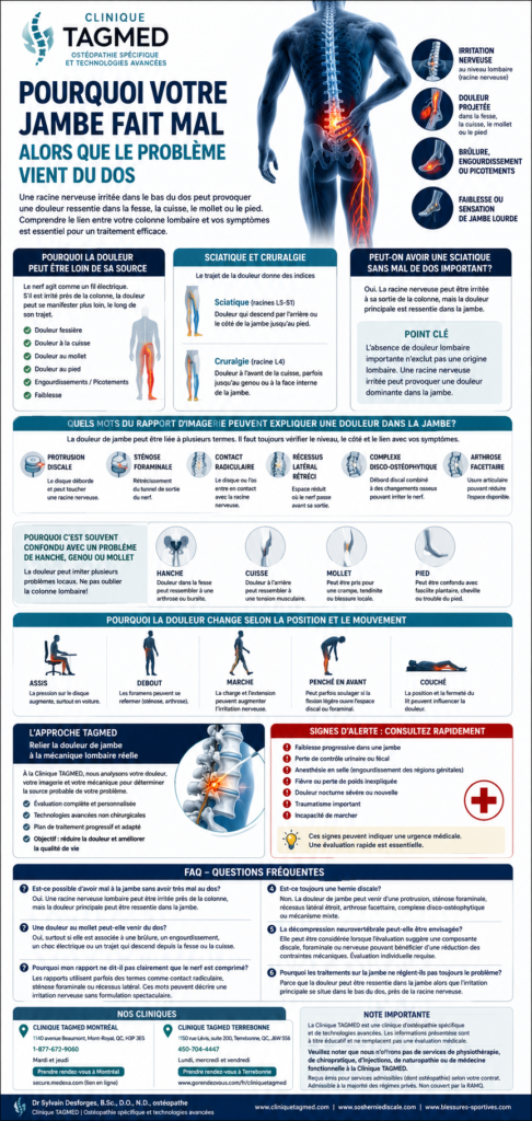 Pourquoi Votre Jambe Fait Mal Alors Que Le Problème Vient Du Dos 1 Chatgpt Image 25 Mai 2026 17 14 40 | Pourquoi Votre Jambe Fait Mal Alors Que Le Problème Vient Du Dos | Jambe Fait Mal
