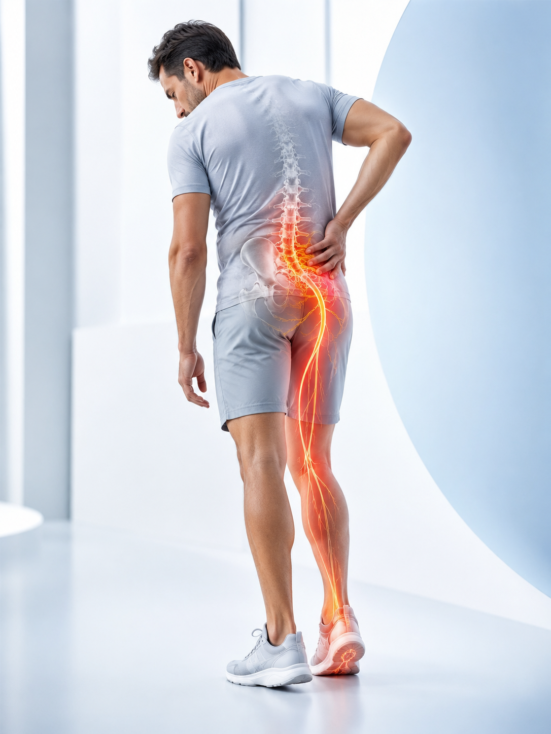 Douleur Sciatique Irradiant Du Bas Du Dos Vers La Fesse, La Jambe Et Le Pied - Clinique Tagmed